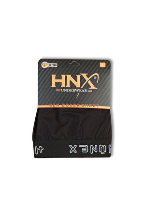 HNX 2'li Düz Renk Pamuklu Erkek Boxer